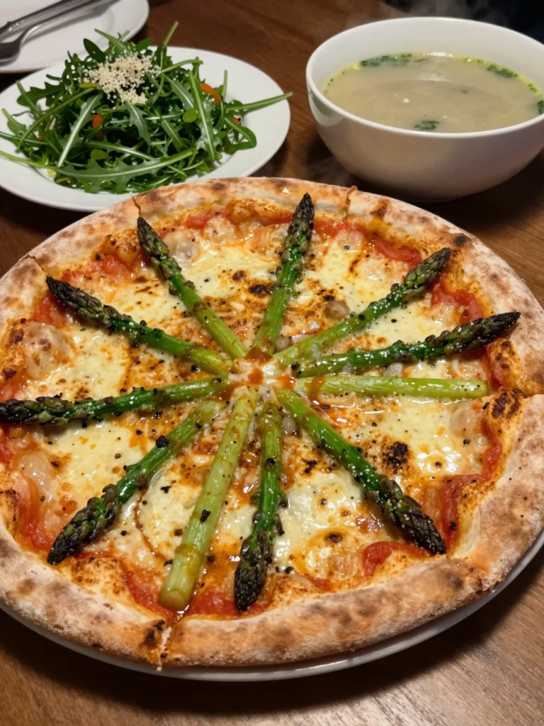 Asparagus Ramp Pizza