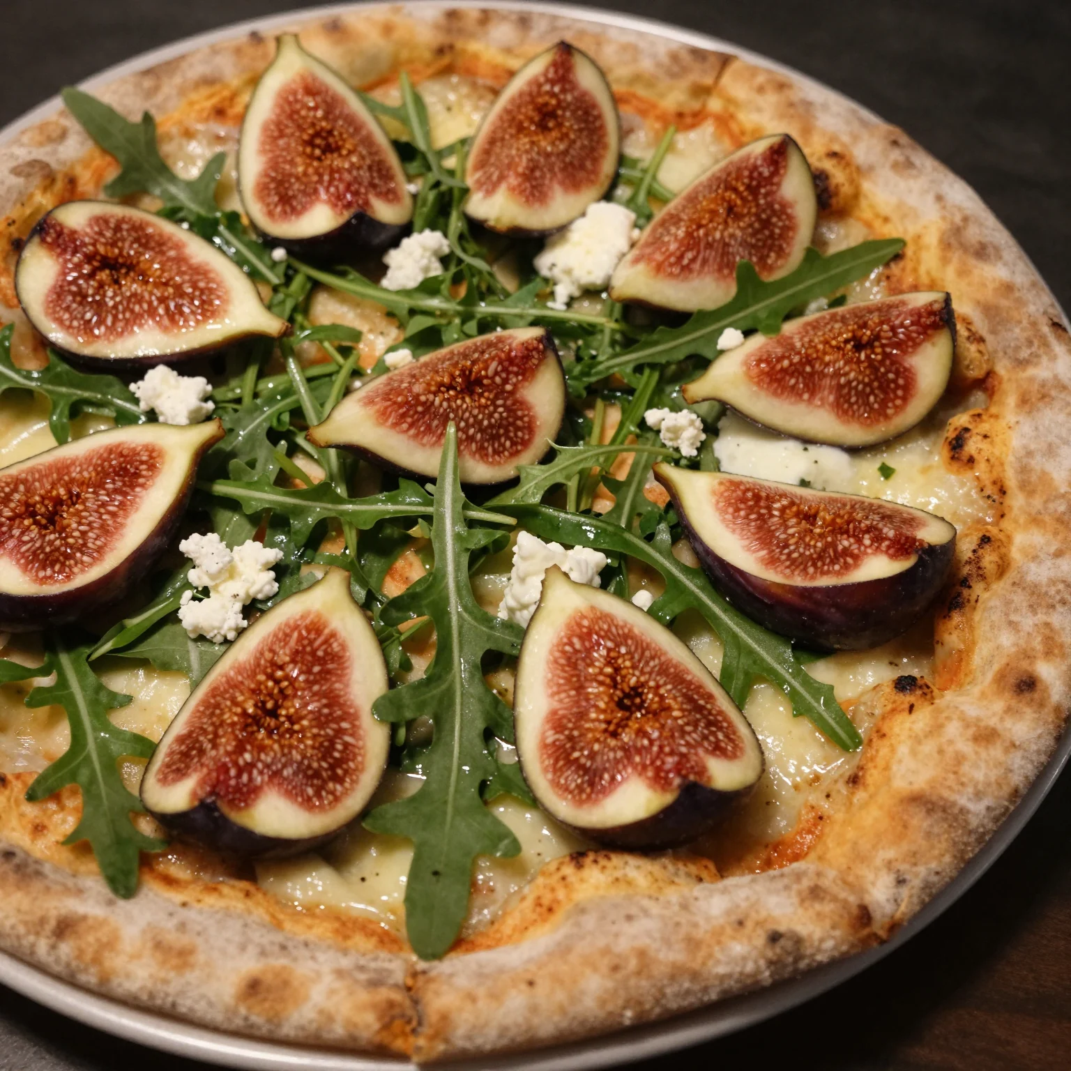 Fig Arugula Pizza