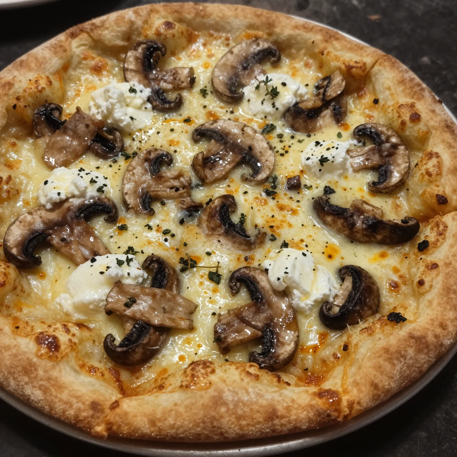 Mushroom Puff Pastry Pizza