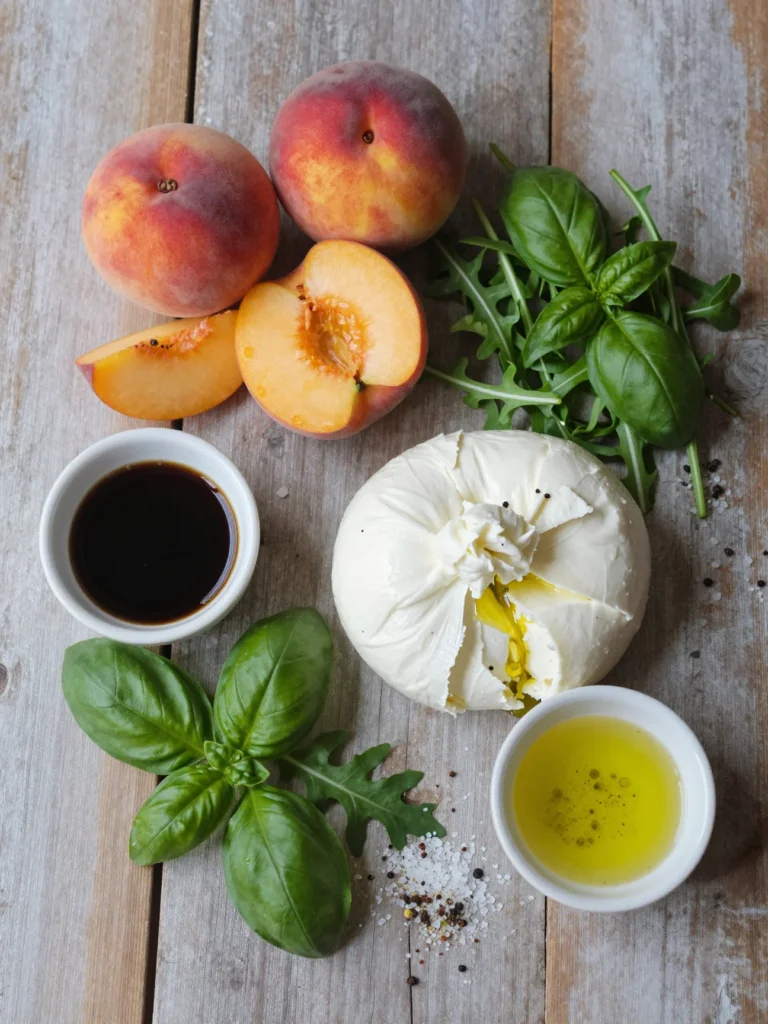 Peach Burrata Salad